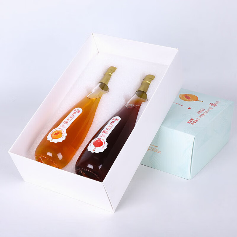 汇源低度微醺水果酒（男女士小甜酒 100%果汁原浆发酵） 杏果酒300mL+山楂300mL