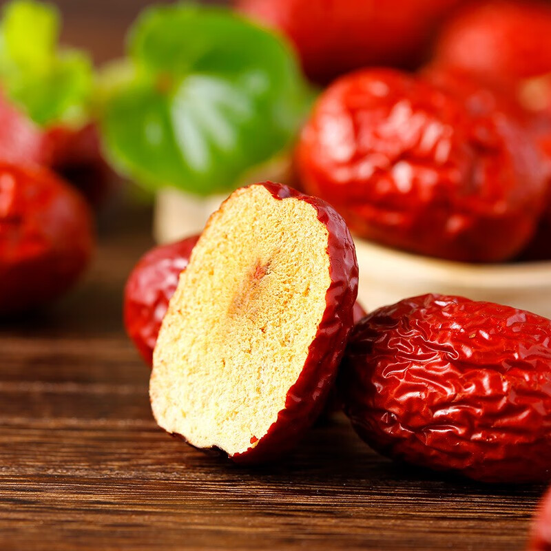 华味亨 新疆灰枣500g 红枣零食新疆大枣蜜饯果干小包装休闲即食食品 新疆灰枣500g*2袋