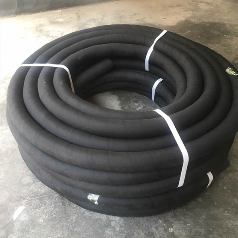 黑色输水高压防爆耐磨耐油耐热耐高温夹布蒸汽橡胶管水管软管25mm
