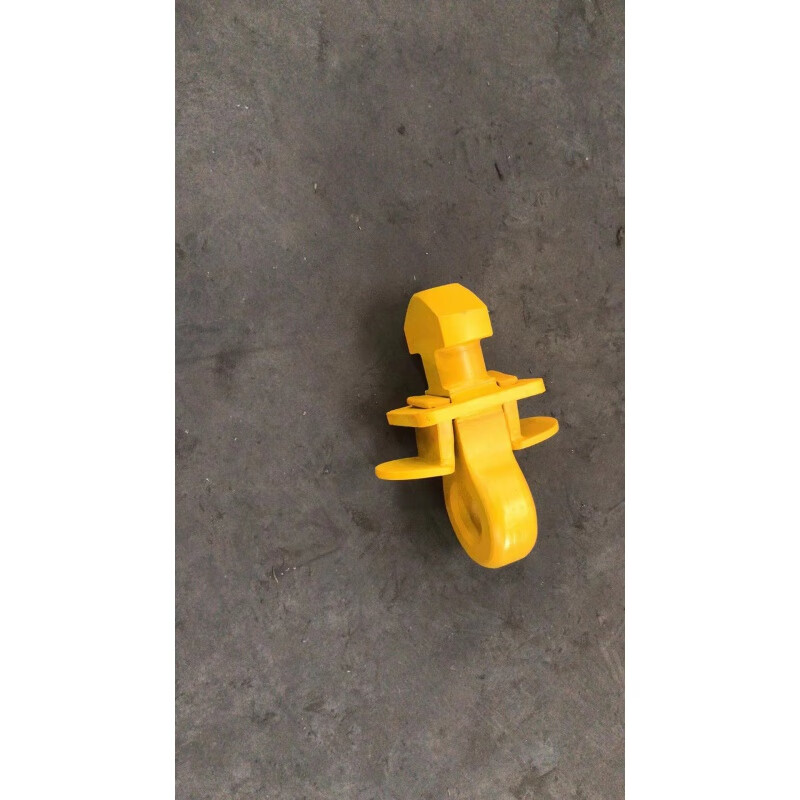 鹿凌青集装箱吊钩挂钩锁头吊环卡环直形自锁吊钩货箱吊点15吨 15吨-直