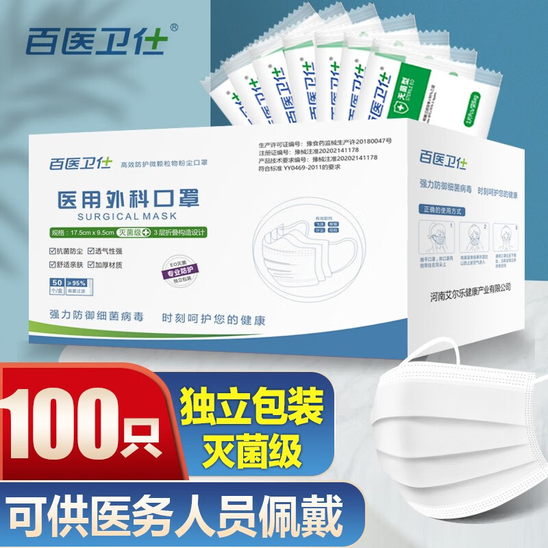 口罩推荐:百医卫仕口罩价格走势、品质评测