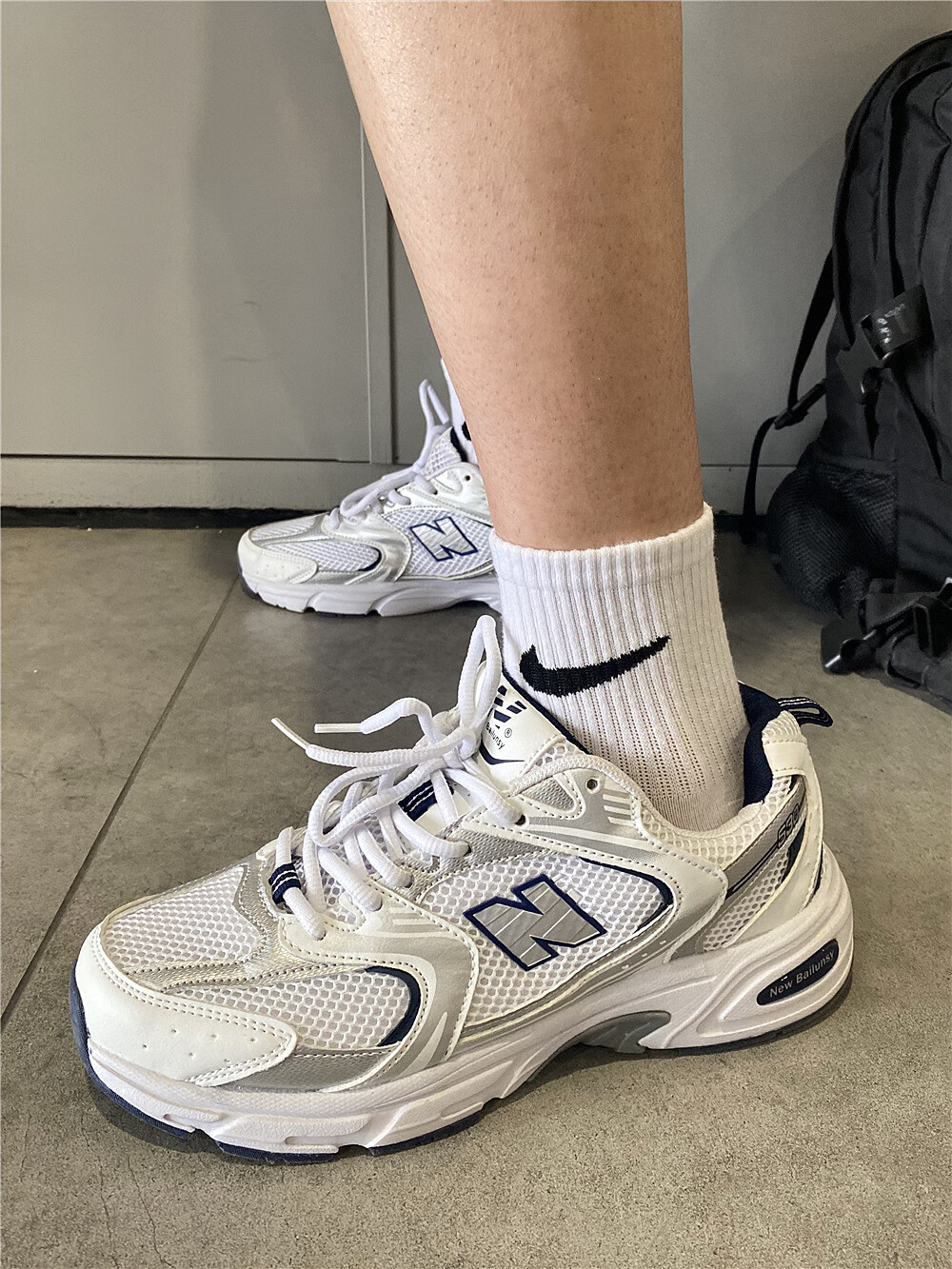 新百伦ins韩版老爹鞋男2024街拍百搭软底轻便学生运动跑步鞋530休闲鞋