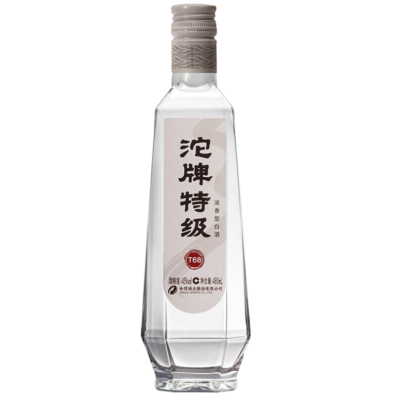 沱牌 特级T68 45%vol 浓香型白酒 480ml 单瓶装