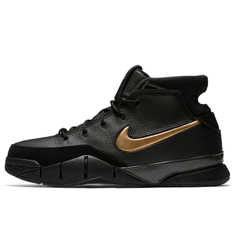 nike耐克男鞋kobe 1 protro 科比一代复刻 黑黄 湖人队篮球鞋 aq2728