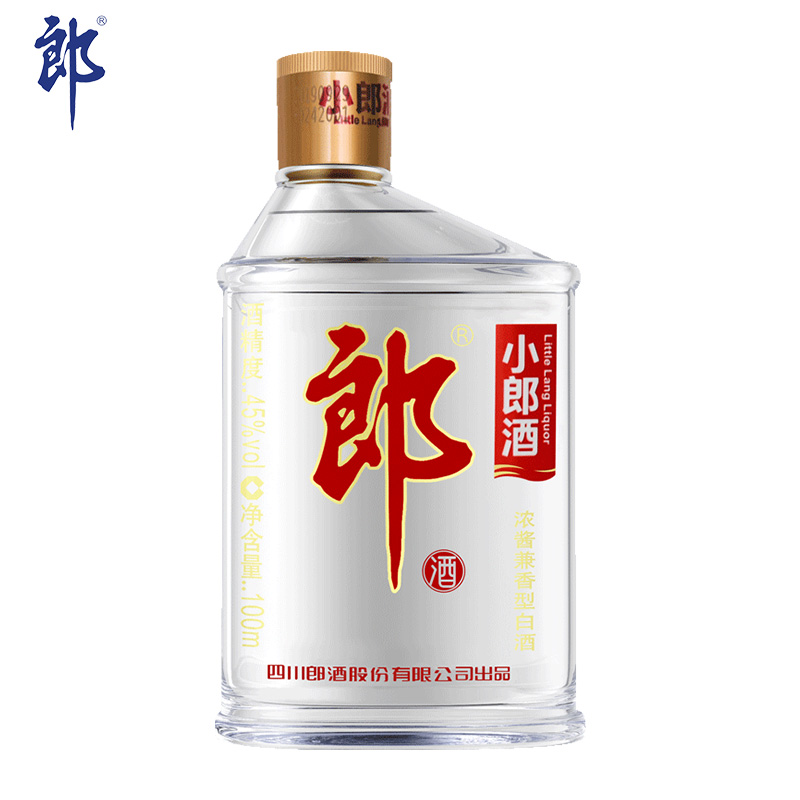 郎酒 经典歪嘴小郎酒 兼香型白酒 45度四川白酒 100ml*1单瓶