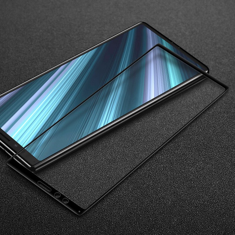龙岂索尼xperia10 plus钢化膜xa3 ultra贴膜l4213全屏3d曲面手机玻璃