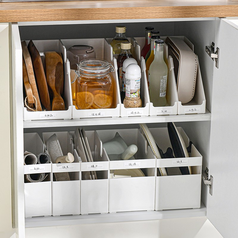 百露橱柜收纳厨房神器内置物架盘杯子锅具收纳盒调料架储物抽屉整理筐