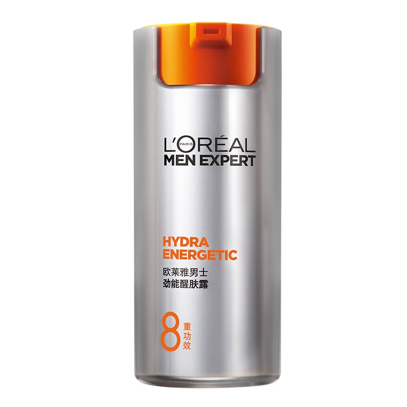 欧莱雅（LOREAL）男士面霜劲能醒肤露乳液滋润乳补水保湿擦脸控油面部护肤品男礼物 劲能醒肤露50ml*2