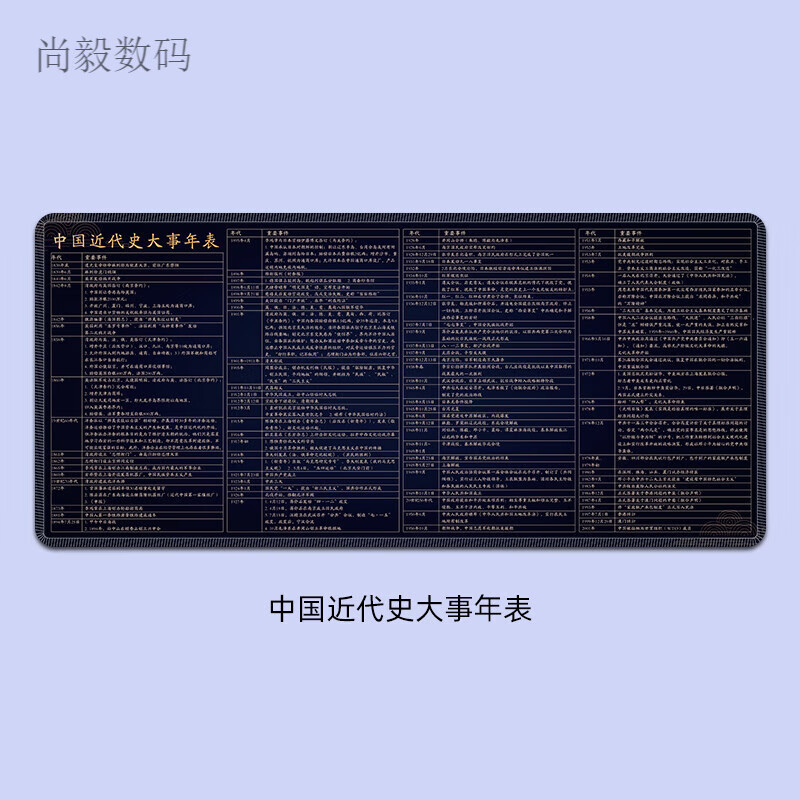 近代史大事件鼠标垫桌垫办公学习知识超大号 6901-中国近代史大事年表
