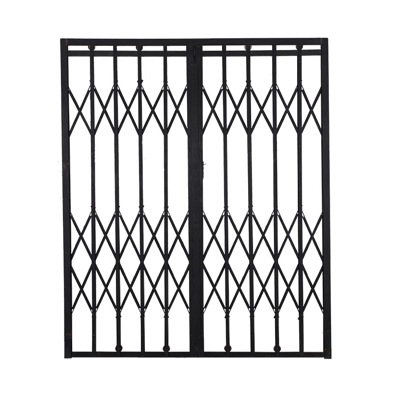 稳东扁铁拉闸门老式复古旧式铁门家用商铺铁拉闸防盗揽闸门伸缩门 4mm