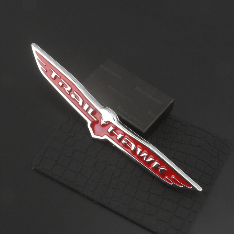大切诺基改装个性车贴 老鹰车身贴 大切诺基车尾标 叶子板标 鹰标红色