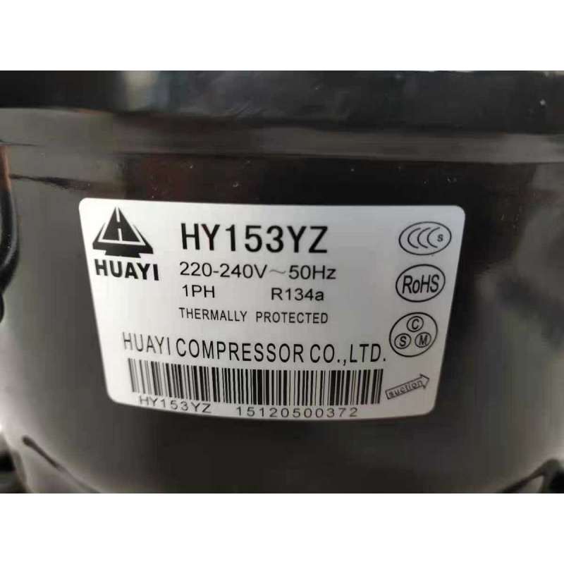 huayi华意hy90y hy113y hy131y hy153y冷柜r134a压缩机 hy90y
