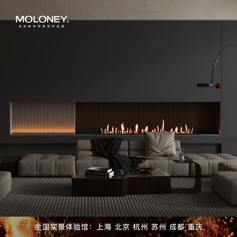 莫洛尼(moloney)moloney莫洛尼eva高端智能酒精真火壁炉取暖器家用
