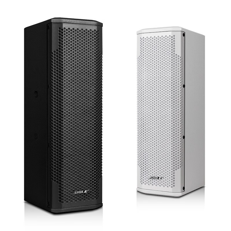 狮乐(shile)bx-402专业会议音柱 超市音响店铺壁挂无源音箱一对挂架