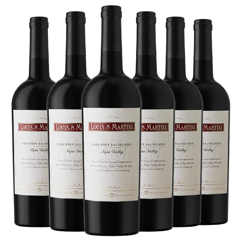 路易马天尼（LOUIS M. MARTINI）纳帕谷红酒 赤霞珠红葡萄酒 750ml 2018年份 原瓶进口红酒 整箱装