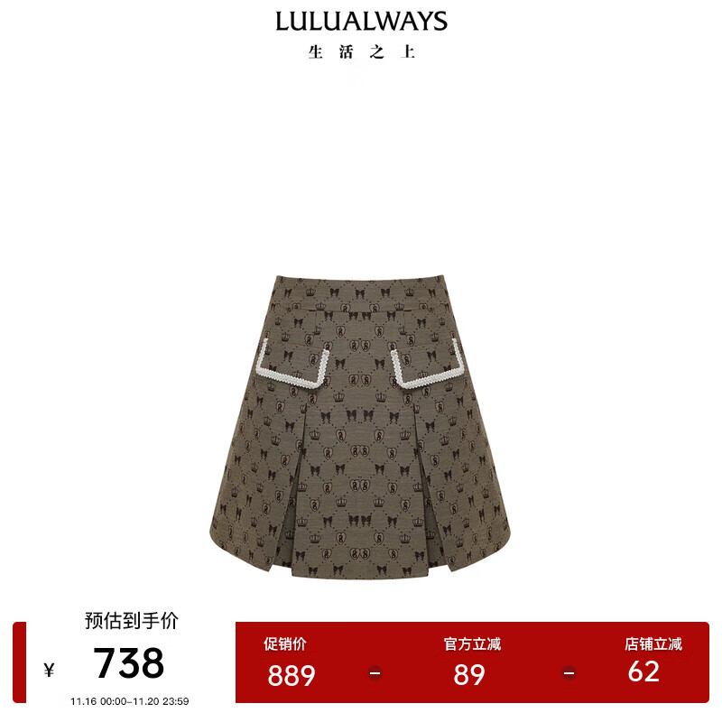 LULUALWAYS���̳�ͬ�24�＾�¿�ʱ�аٴ����A�ֶ̿����ȹŮ ����ɫ  S