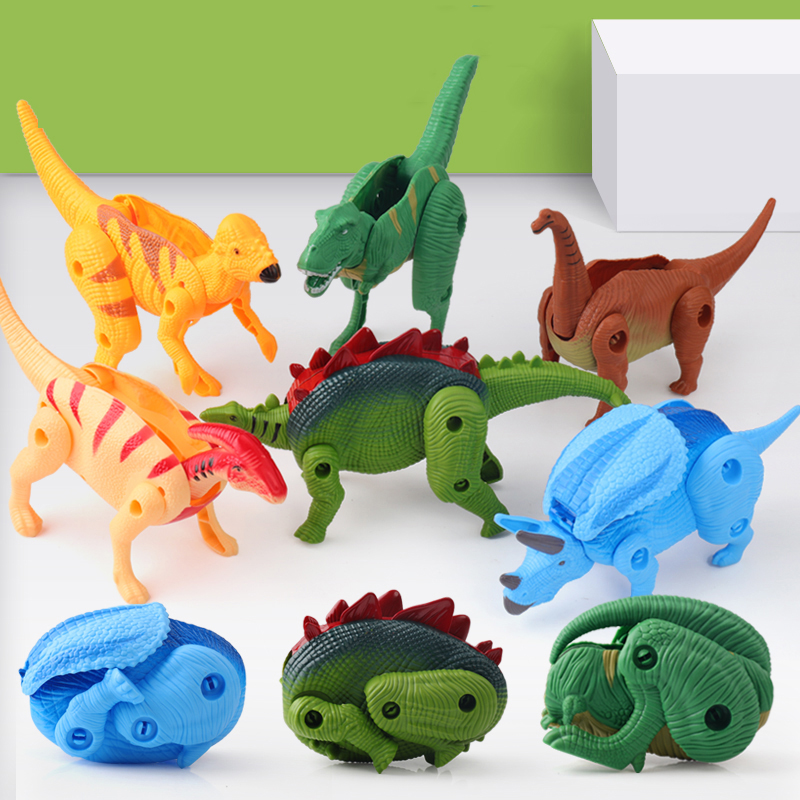 创京懿选恐龙蛋变形蛋大号组装霸王龙孵化蛋儿童趣味玩具男孩仿真动物