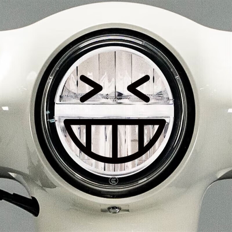 本田ns125la贴纸大灯装饰笑脸贴个性拉花贴画改装honda 大灯表情贴-1
