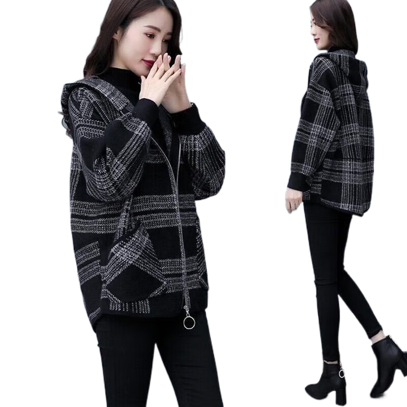 ���ڲ�����Ī������������Ů2024�ﶬ�¿��ʱ���������ݼӺ�ůŮװ���� ��ɫ XL