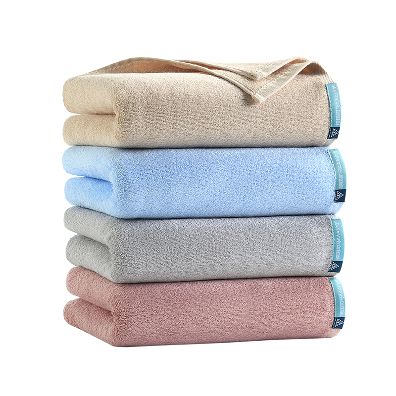 新亞竹纖維毛巾4條裝成人兒童抗菌洗臉毛巾吸水速干手巾手帕30×60cm