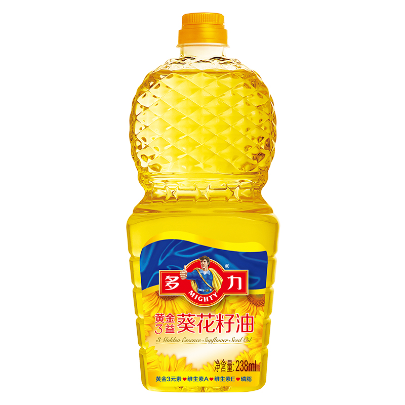 多力 黄金三益葵花籽油 238ml 食用油9.