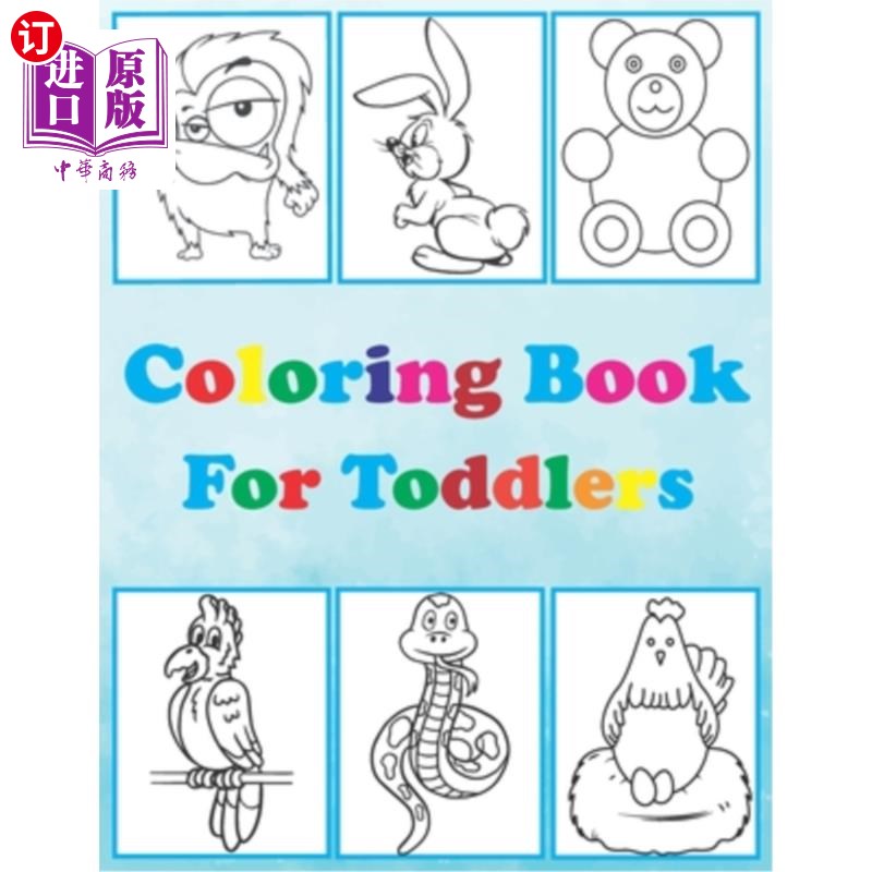 fun animal co 幼儿涂色书:简单的儿童涂色书.有趣的动物着色页玫的