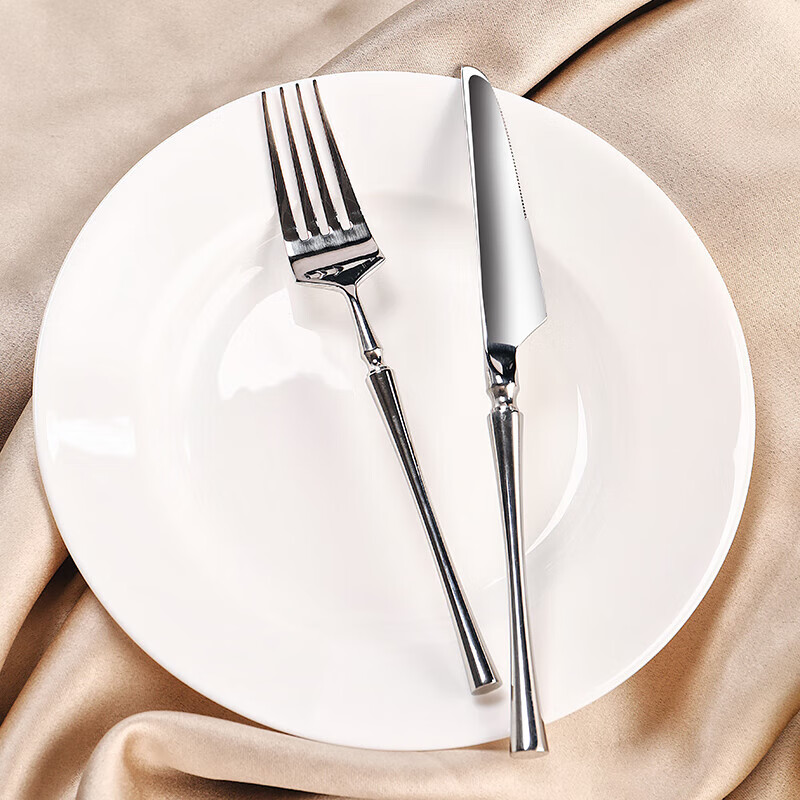 格娜斯不锈钢牛排刀叉两件套装高颜值西餐餐具家用加厚餐刀叉子