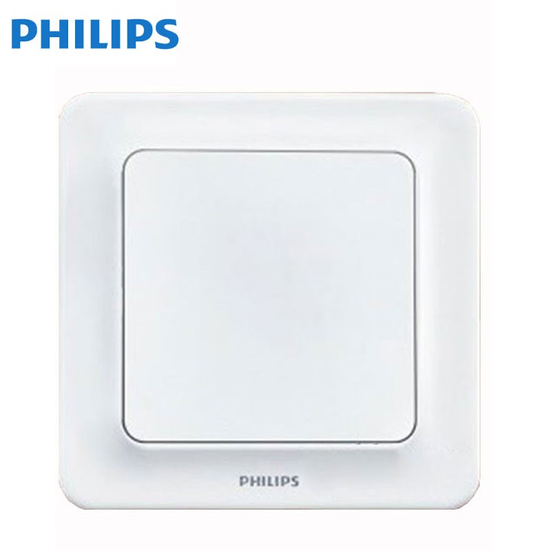 飞利浦墙面开关面板插座家用墙壁电源开关一开五孔86型单控暗装面板
