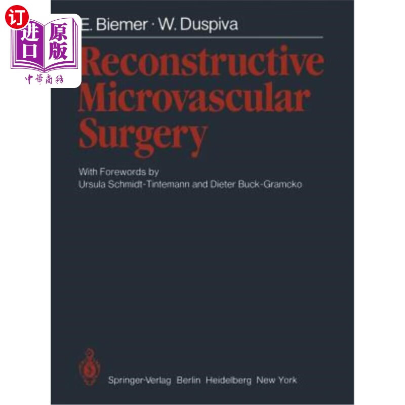 海外直订医药图书reconstructive microvascular surgery 微血管重建
