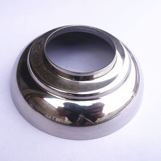 现货不锈钢装饰盖立柱装饰底座不锈钢球座栏杆护栏底脚盖遮羞盖 2个