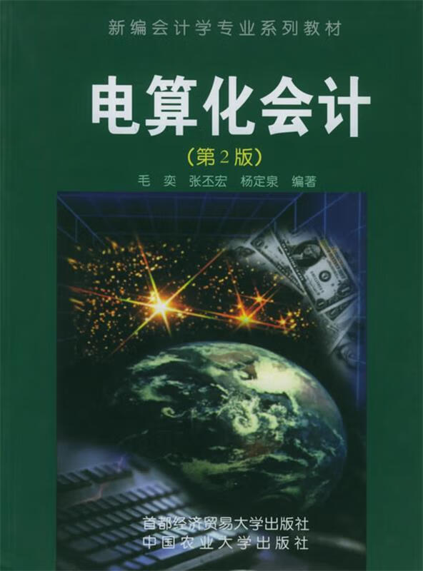电算化会计 毛奕,张丕宏,杨定泉 编著 中国农业大学出版社