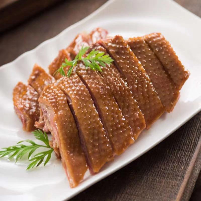鲜卤潮汕特产 卤味卤鹅卤水鹅肉熟食新鲜狮头鹅鹅肉 鹅肉500克 90自然