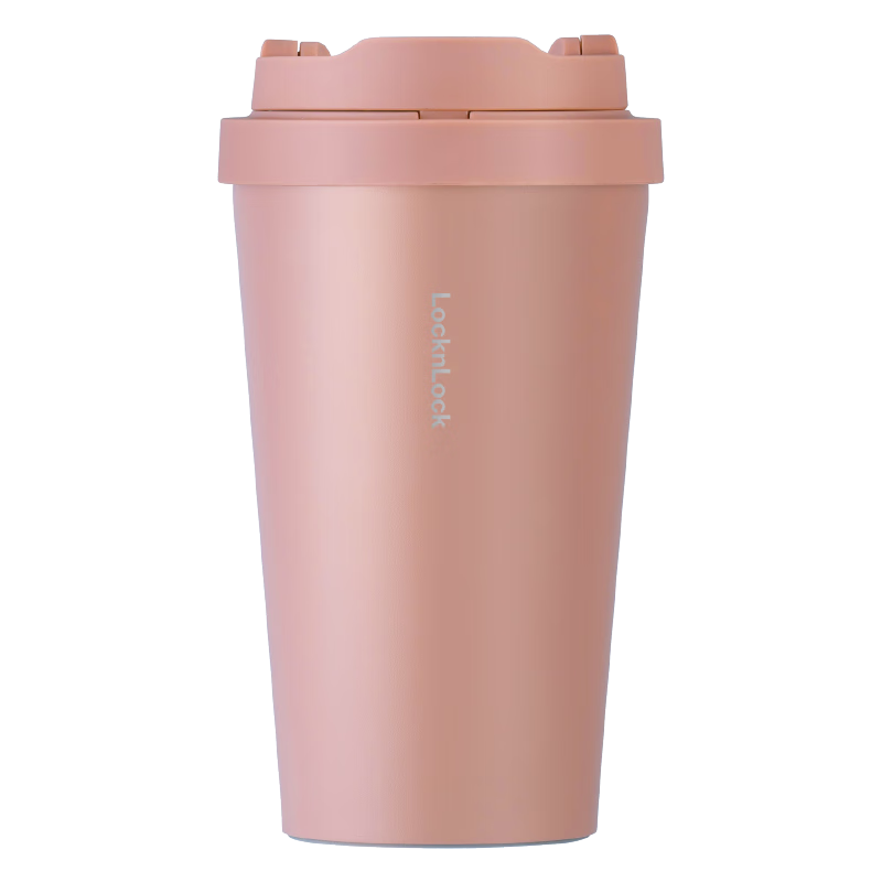 乐扣乐扣（LOCK&LOCK）遇见元气保温保冷咖啡杯弹跳盖男女颜值水杯400ML粉色LHC3271PIK