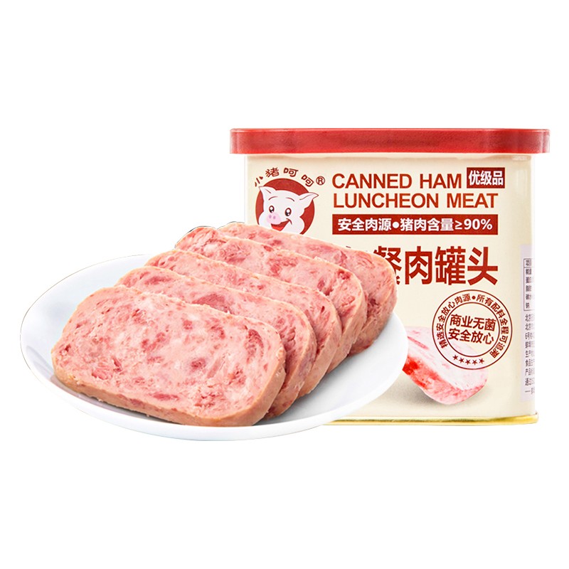 小猪呵呵火腿午餐肉罐头340g  即食速食早餐涮火锅户外怎么样,好用不?