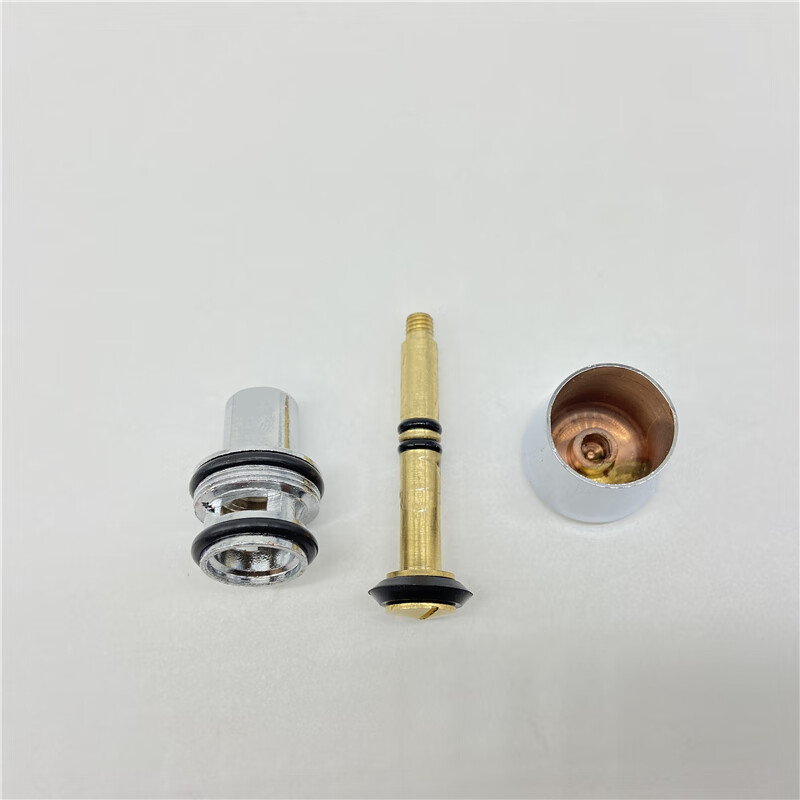 三联水龙头提拉杆铜提拉分水器配件混水阀浴缸切换开关铜拉杆拉帽