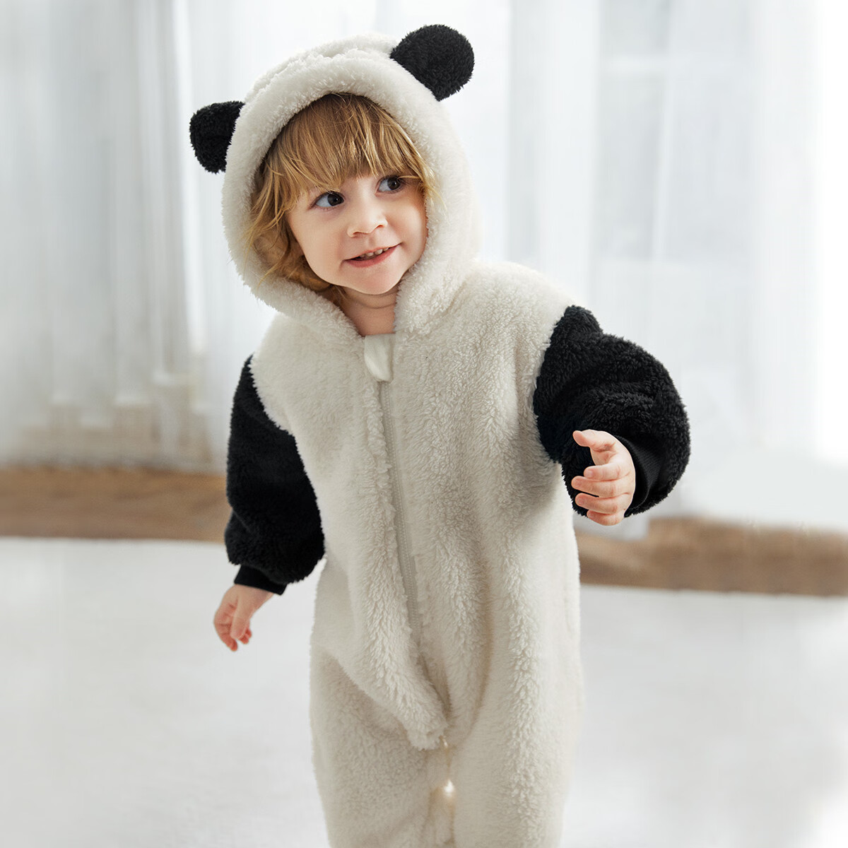 ���� EMXEE Ӥͯë�����������ɱ�ů��������� �̰�ɫ 80cm