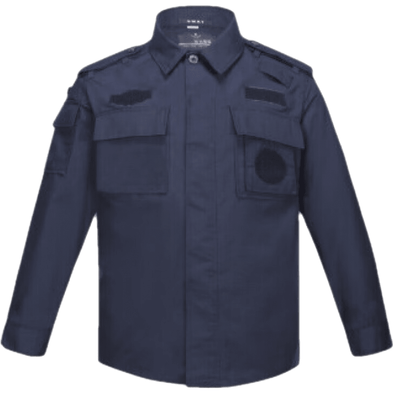 軍雪馨治安保安網(wǎng)格夏季長(zhǎng)袖戰(zhàn)訓(xùn)服春秋套裝藏青特訓(xùn)服冬季耐磨大碼 【網(wǎng)格夏長(zhǎng)衣套裝】 160-S