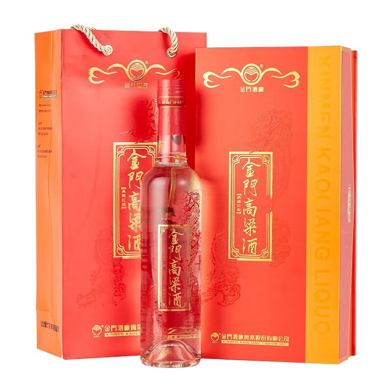 金门高粱酒56度500ml金酒典藏珍品红金龙纯粮清香型白酒醇厚清雅 金门