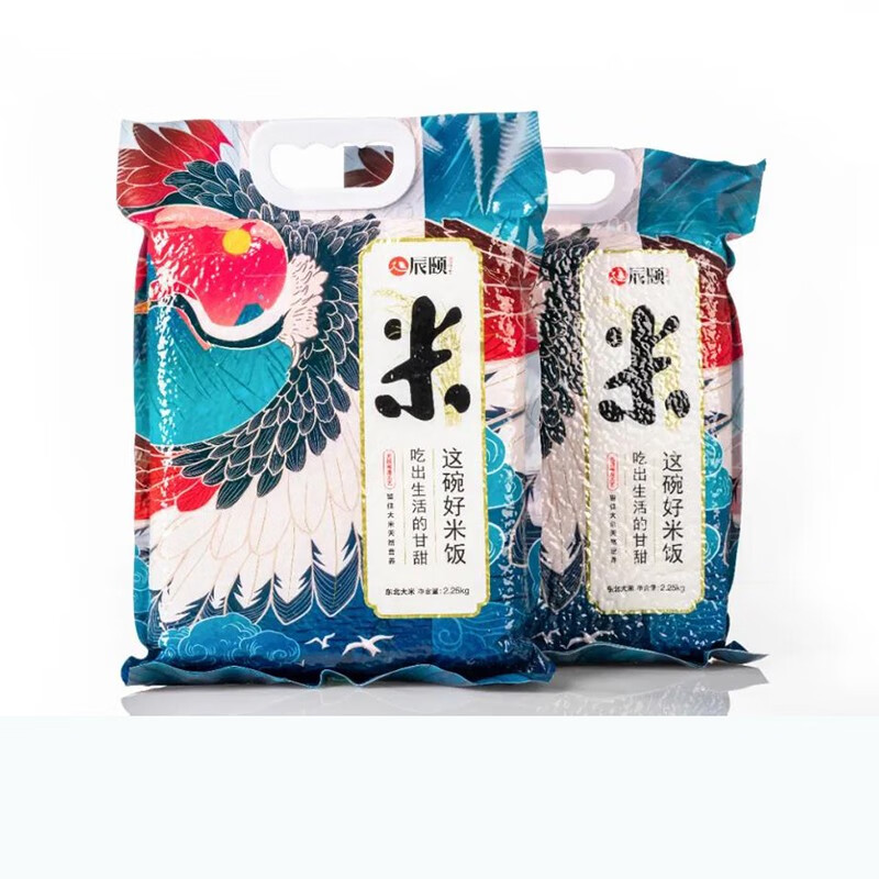 辰颐物语 东北大米2袋 东北米没有抛光 香甜软糯 主食原产地直发 东北