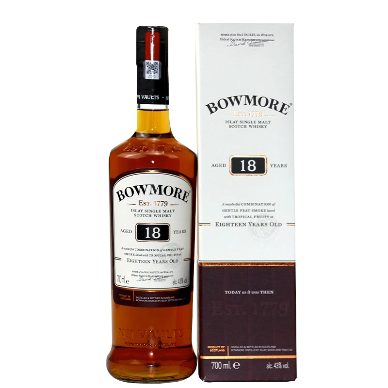 波摩单一麦芽威士忌苏格兰原装进口洋酒节日送礼 波摩18年单一麦芽700ml