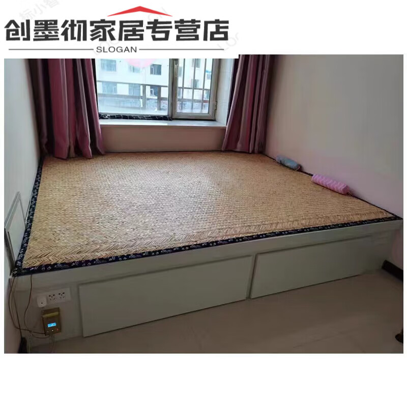 创京懿选农村火炕炕席家用土炕东北专用榻榻米炕垫芦苇席手工编织老式