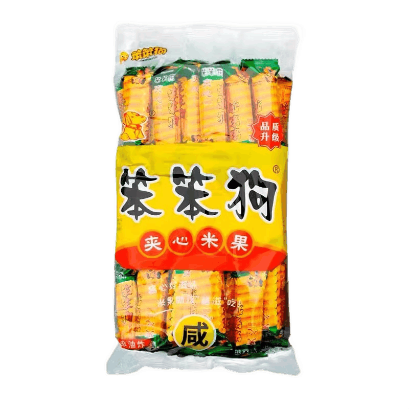 笨笨狗粗糧夾心米果零食酥棒醬心軟棒棒狗米餅休閑食品現貨速發(fā) 紅燒烤1袋+綠雞汁1袋