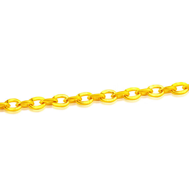 菜百首饰 黄金项链 足金长城链O字女士项链 计价 约6.40克约40厘米