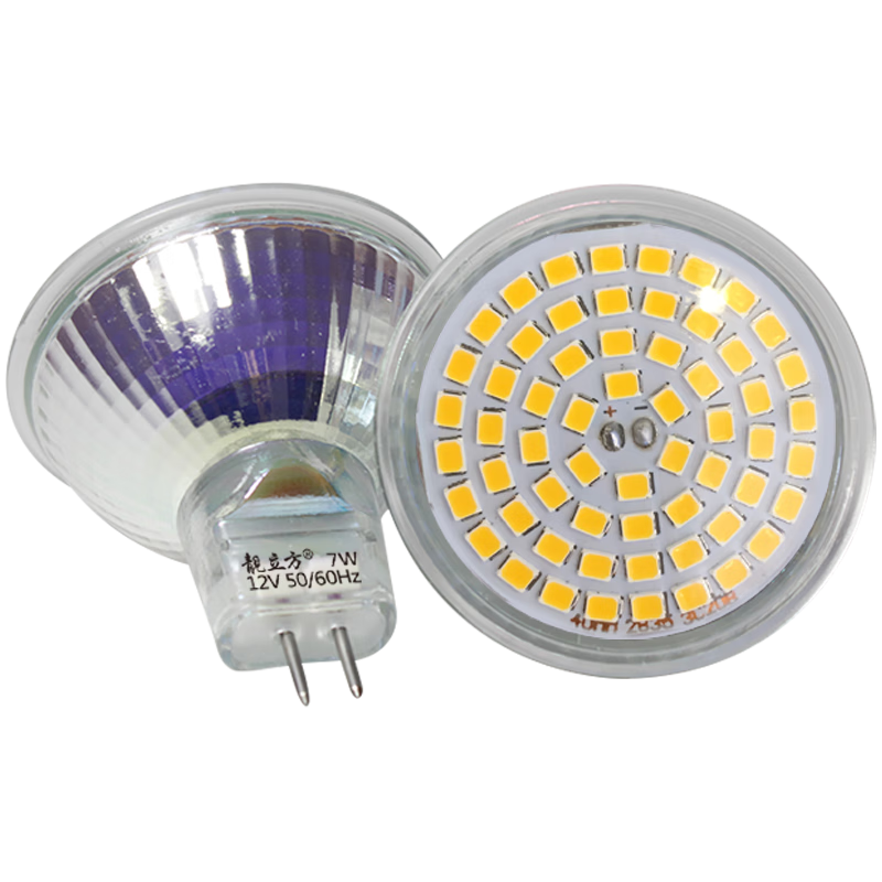 ������led�컨����220v±�صƱ���ŵ�ѹ12v��Ʋ���mr11Ͳ�ƹ�Դ���� MR16 7W��12V��ֱ��50mm �׹�6500K 14.1Ԫ