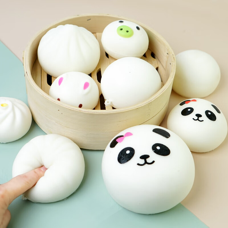 网红假包子 网红解压包子假小包子模型玩具神器减压创意抖音捏捏乐