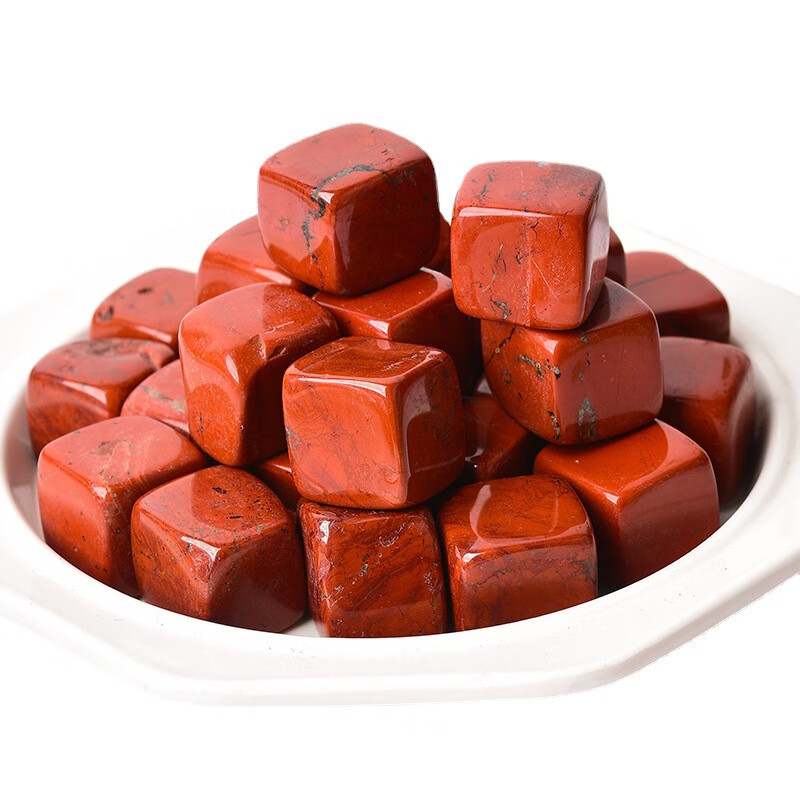 唯誠天然红碧石方块原石摆件矿标本石扩香石香薰水晶儿童玩耍矿物家居