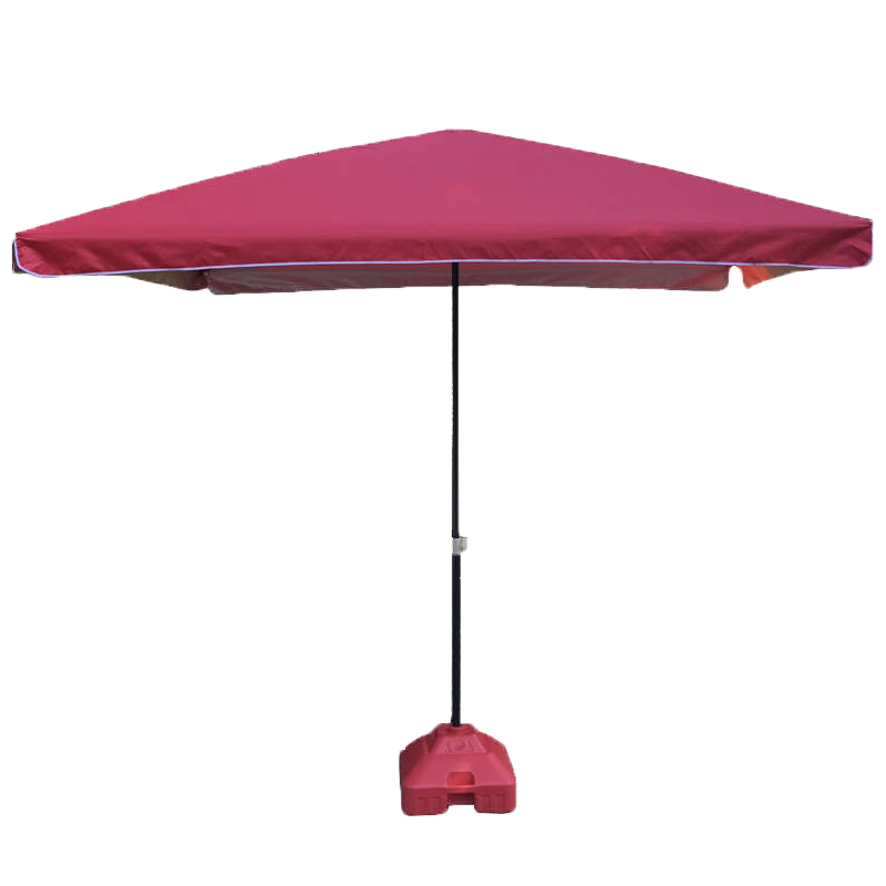 蚁伽 户外遮阳伞 大号摆摊伞 花园庭院伞沙滩伞夜市地摊伞 商用广告伞方形 2.5米方红色