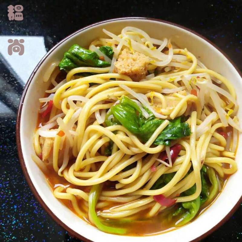 湖北碱水面条武汉热干面挂面批发拌面炸酱面冷面速食 900克普粉碱水