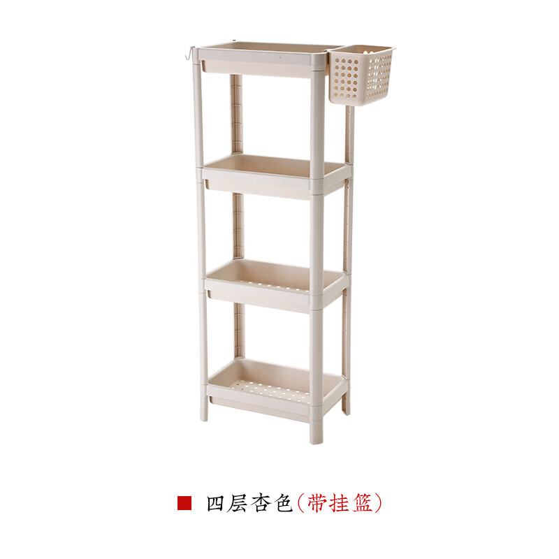 厨房置物架落地卫生间浴室收纳架化妆品多层塑料储物架调料架边角架子