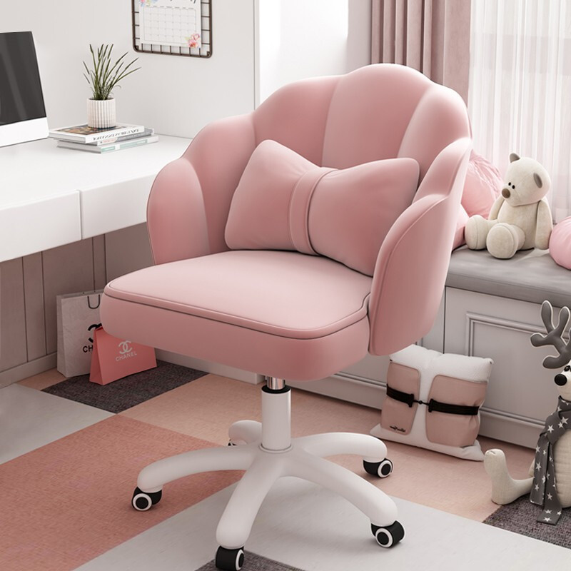泉枫家用舒适学习座椅久坐靠背宿舍转椅卧室化妆椅子女学生电脑椅办公